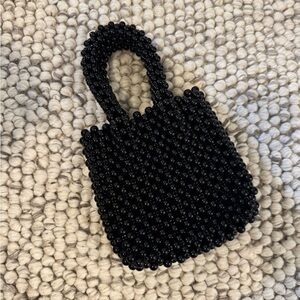 Black Beaded Handbag